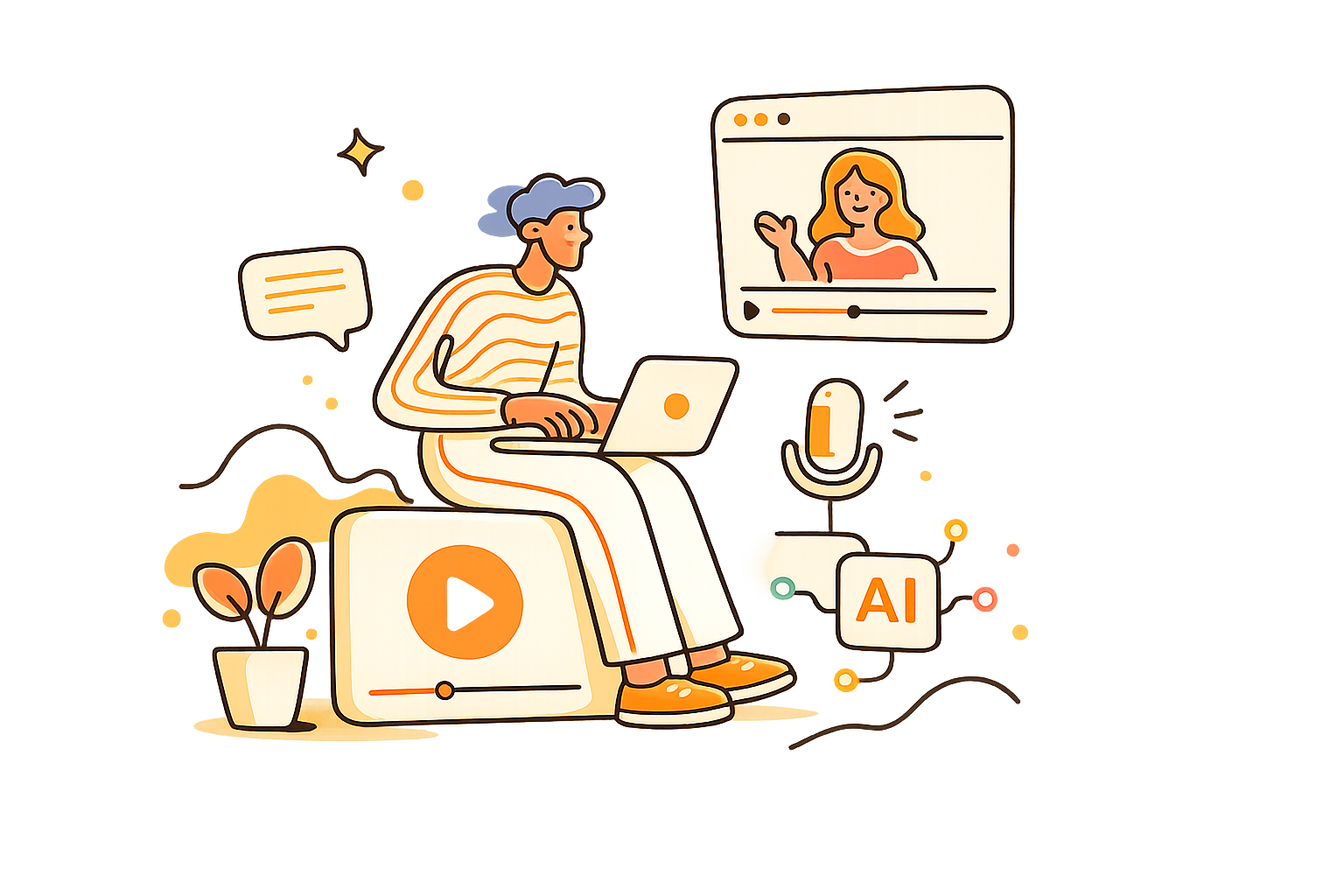 Sinc Chat, an AI concierge chatting with a website visitor and booking them in